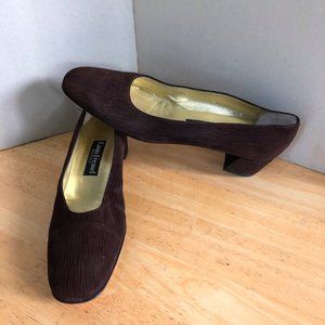 Vtg Louis Feraus Boutique low pump zebra print AA